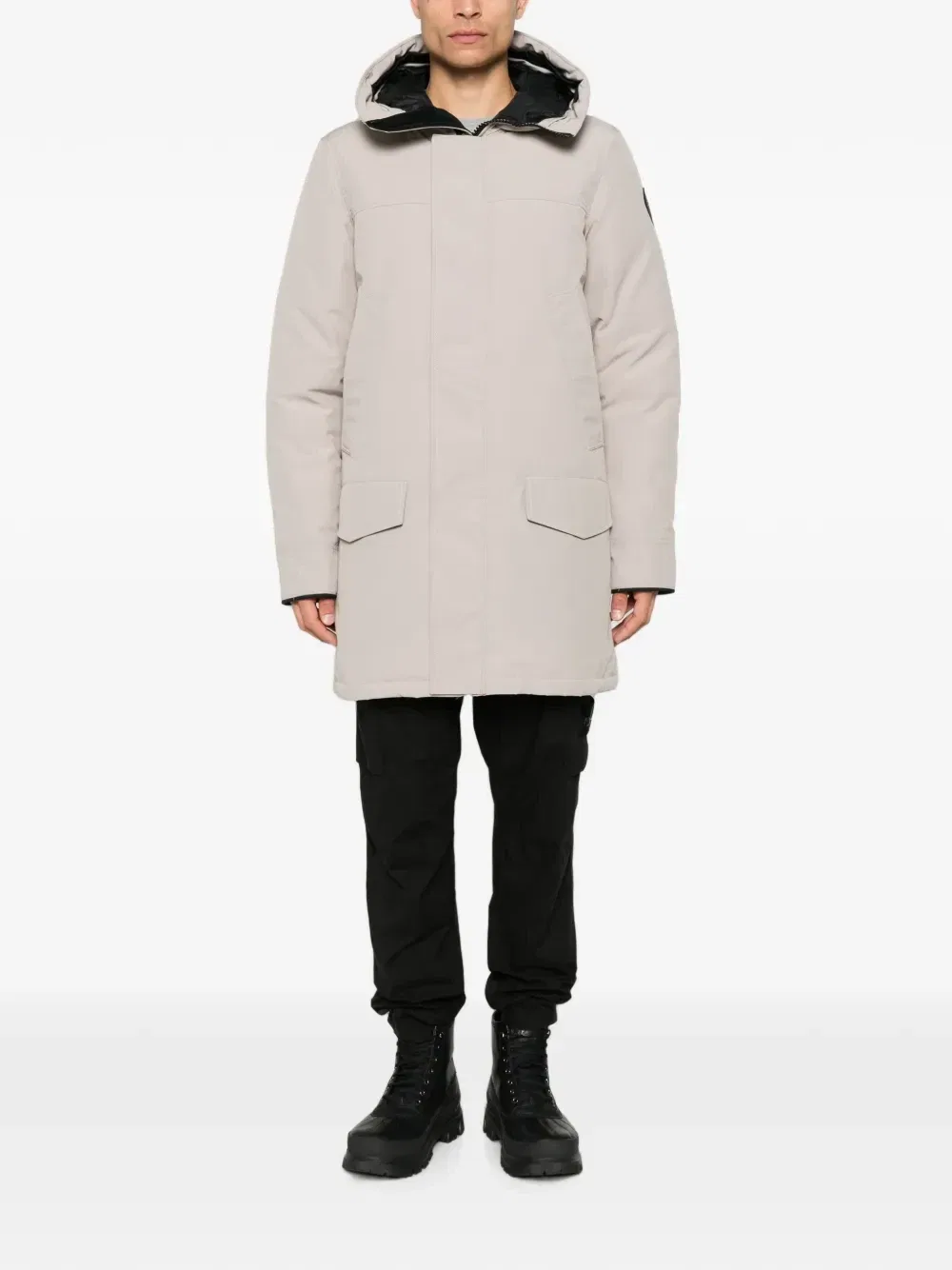 Куртка с капюшоном с нашивкой-логотипом Canada Goose, бежевый — фото 2