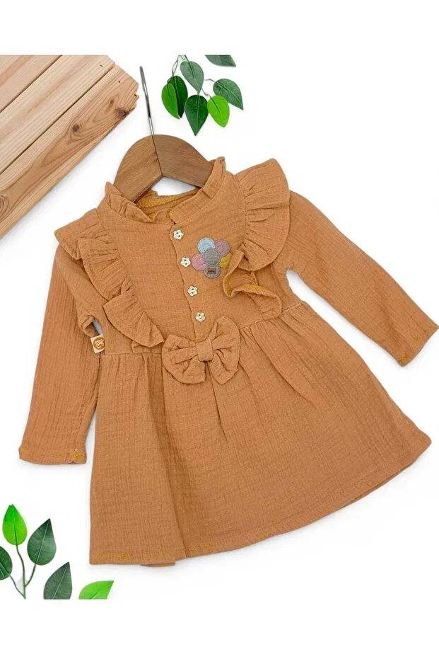 Детское платье для девочек хлопковое Vegamod, Brown