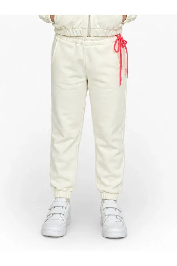Детские спортивные штаны для девочек хлопковые She Can Wear, White