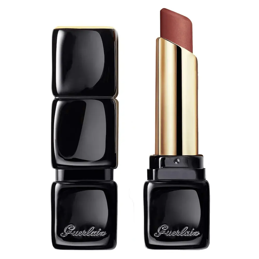 Губная помада Guerlain KissKiss Tender Matte, темно-красный — фото 2
