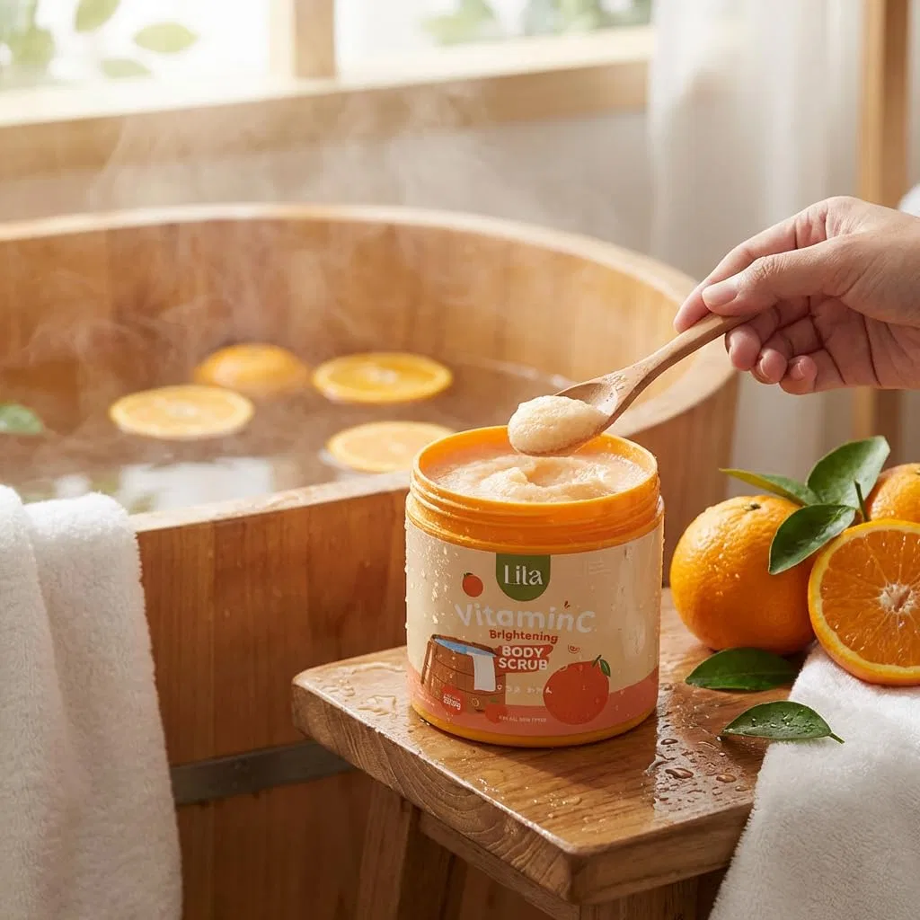 Скраб для тела Purple Body Scrub Glow Vitamin C, ALIBOOSTER, 500 г — фото 2