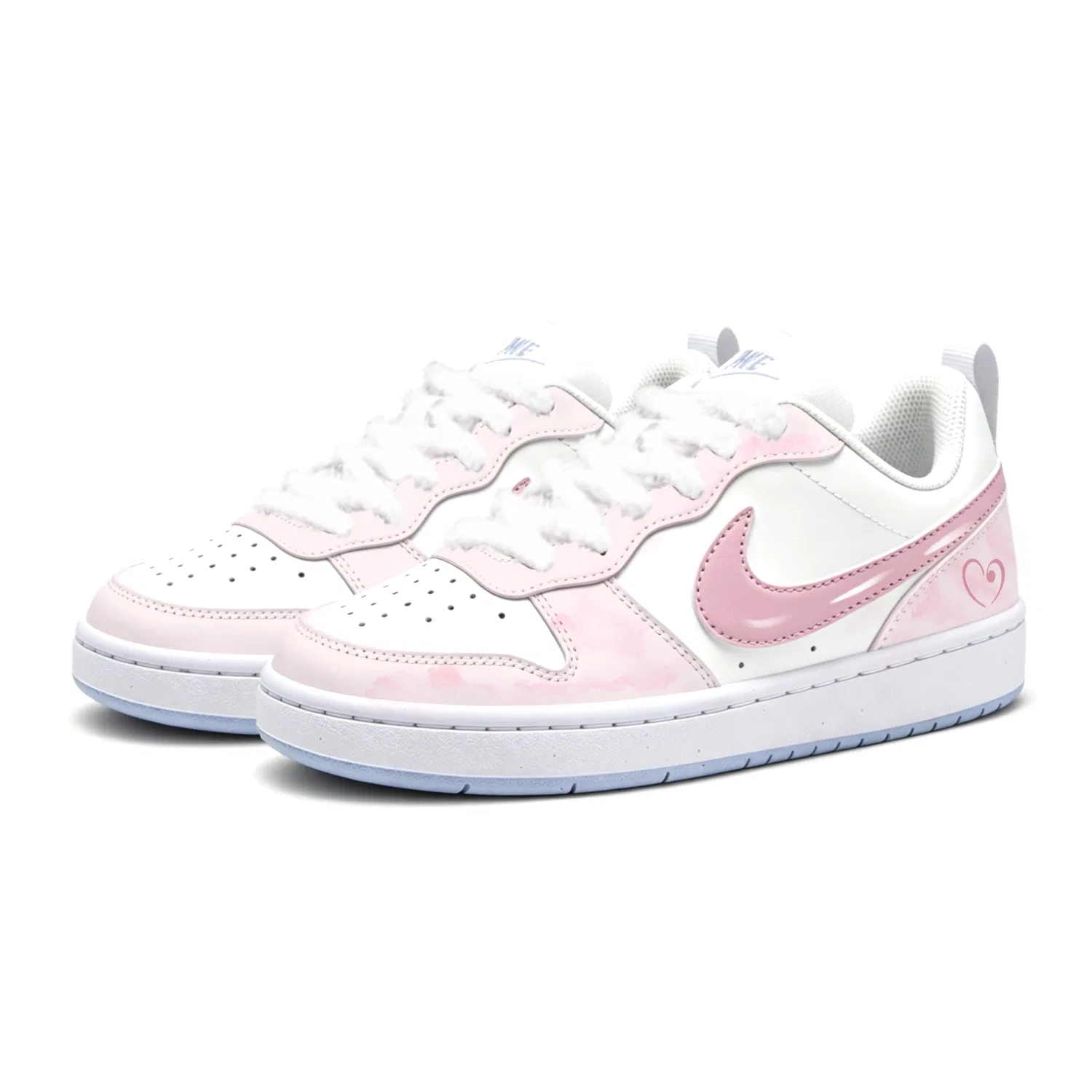 Детские кеды для скейтбординга с принтом Starry Heart Sweet Shopping Bag Edition, Nike, Pink — фото 3
