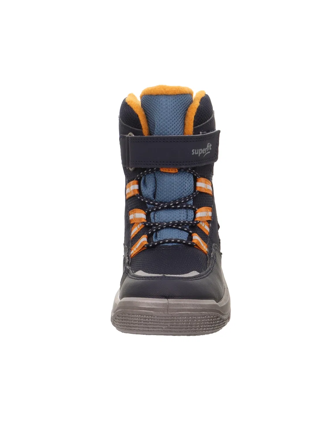 Детские снежные ботинки для мальчиков с мембраной Mars Warm Gefütterte Gore-tex Superfit, Blue Orange 8000 — фото 2