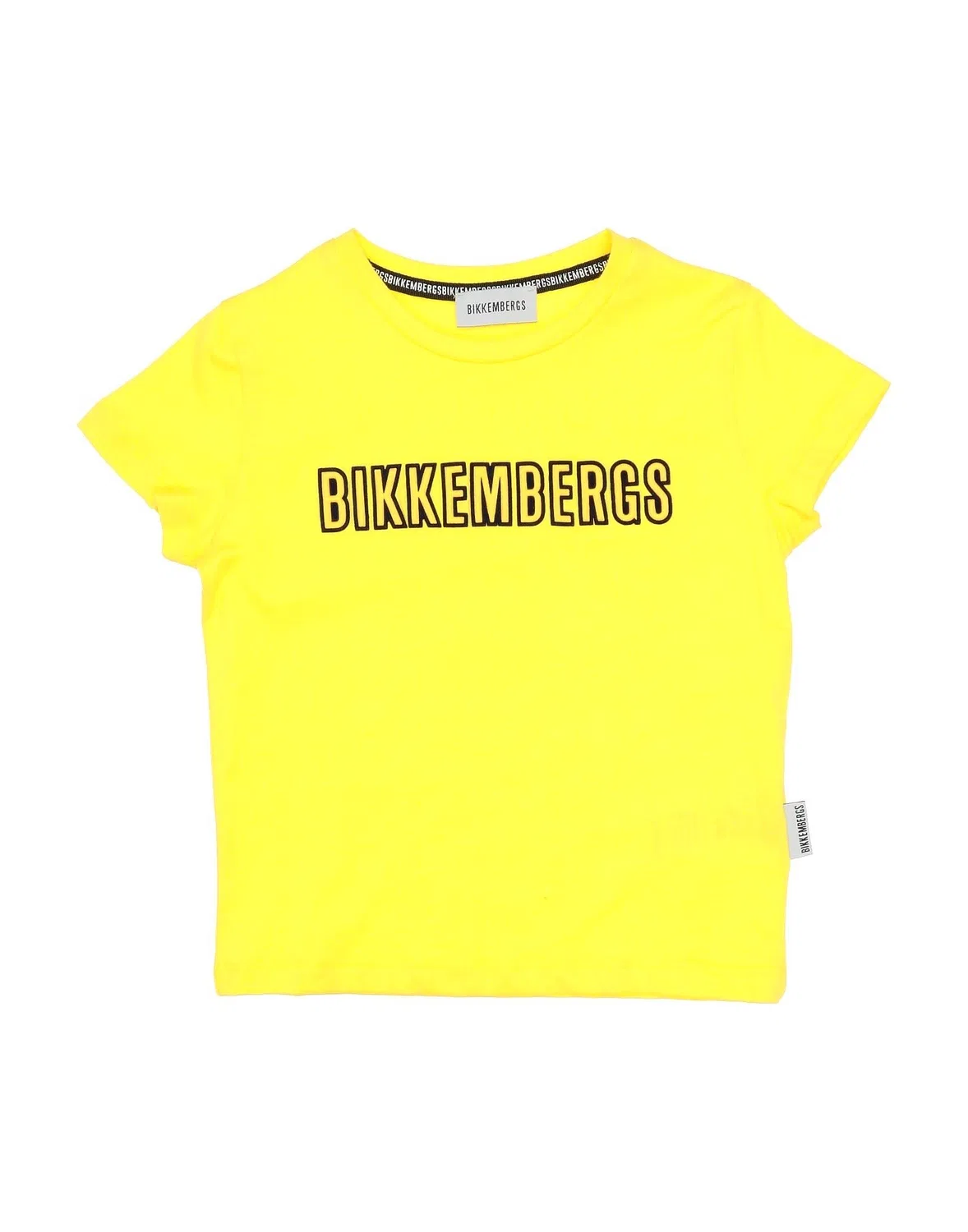 Детская футболка для мальчиков с вышивкой Bikkembergs, желтый
