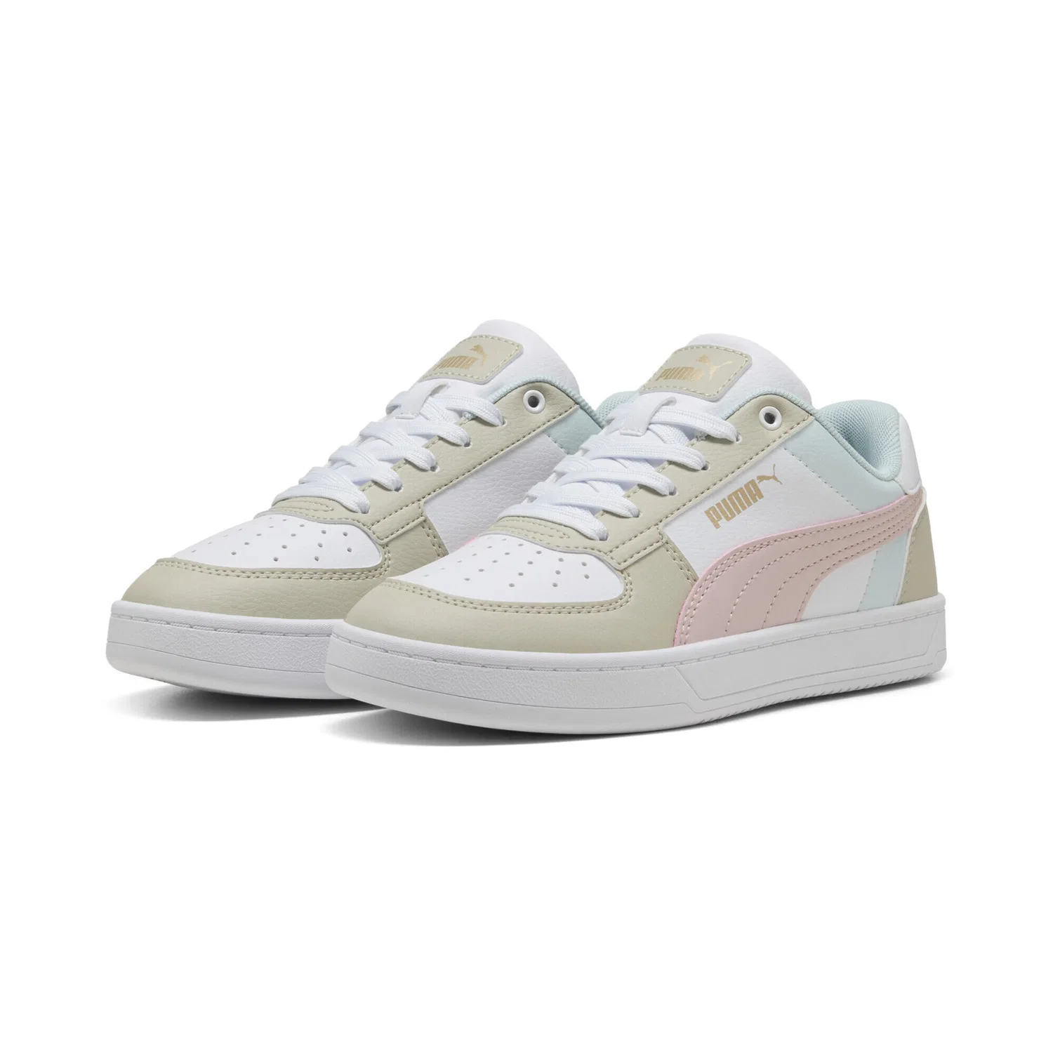 Детские кроссовки с шнуровкой Caven 2.0 Block Sneakers Puma, Beige / Rosa / Weiss