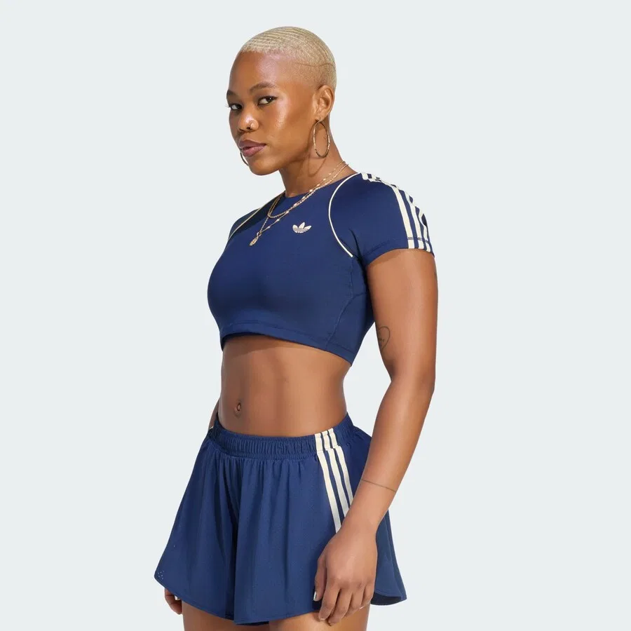 Спортивная футболка ADIDAS PERFORMANCE цвета индиго — фото 3