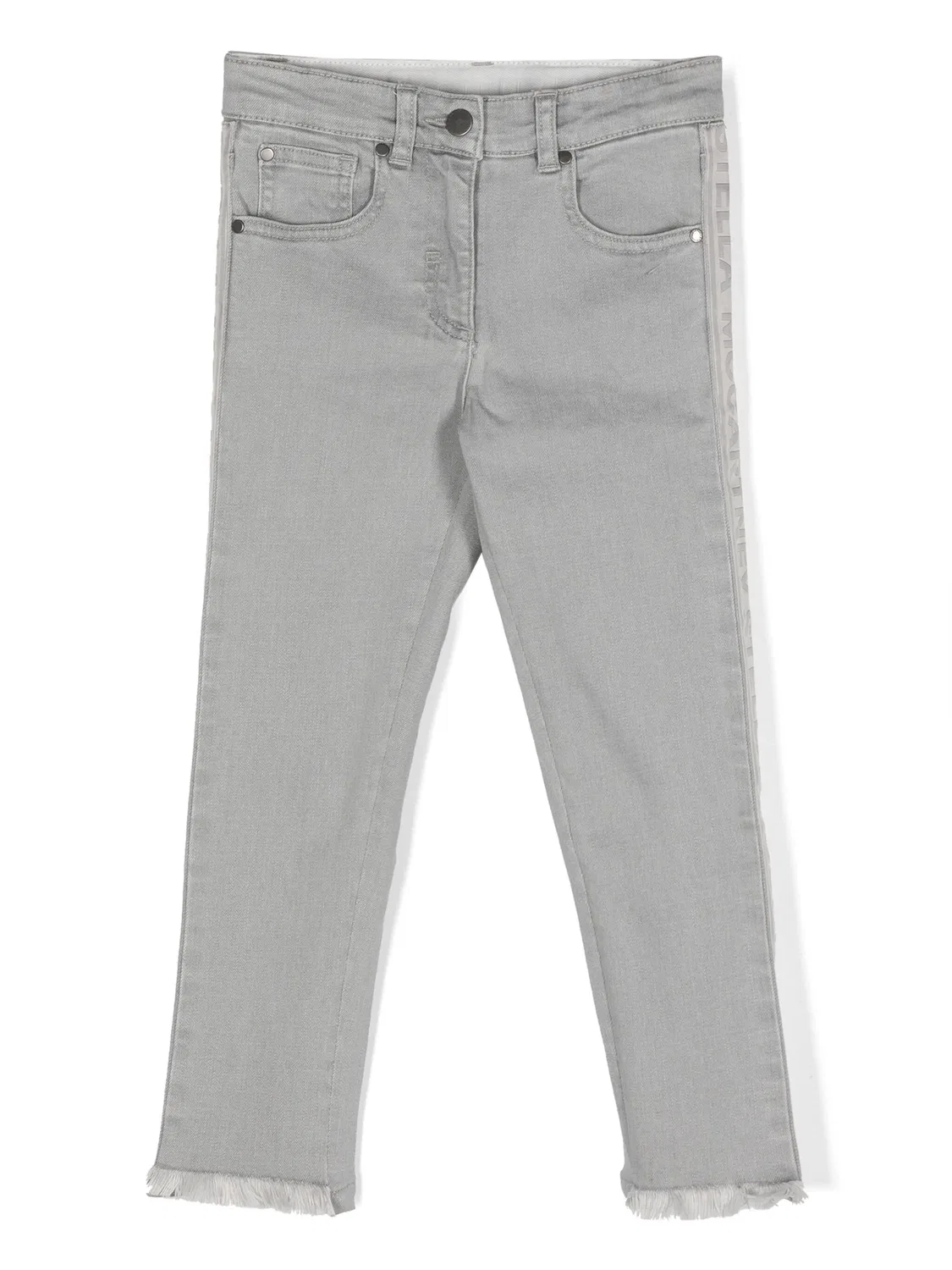Джинсы-ск Skinny с логотипом Stella McCartney, светло-серый