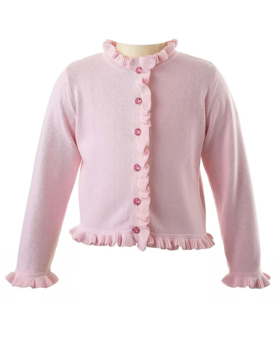 Кардиган с воланами Pink Frill Rachel Riley, Pink