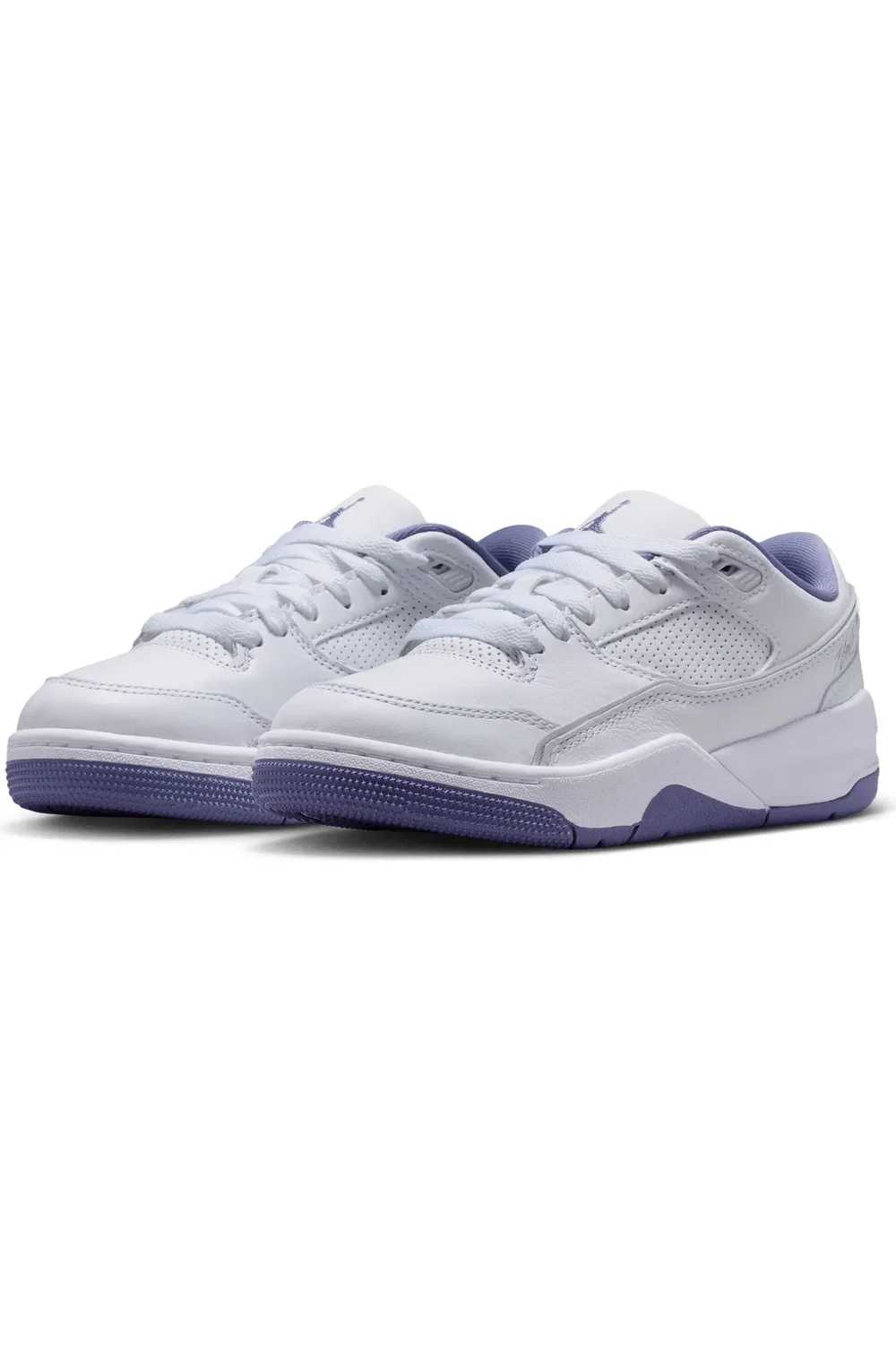 Кроссовки детские с кожаным верхом Flight Jordan, White/Dusty Amethyst