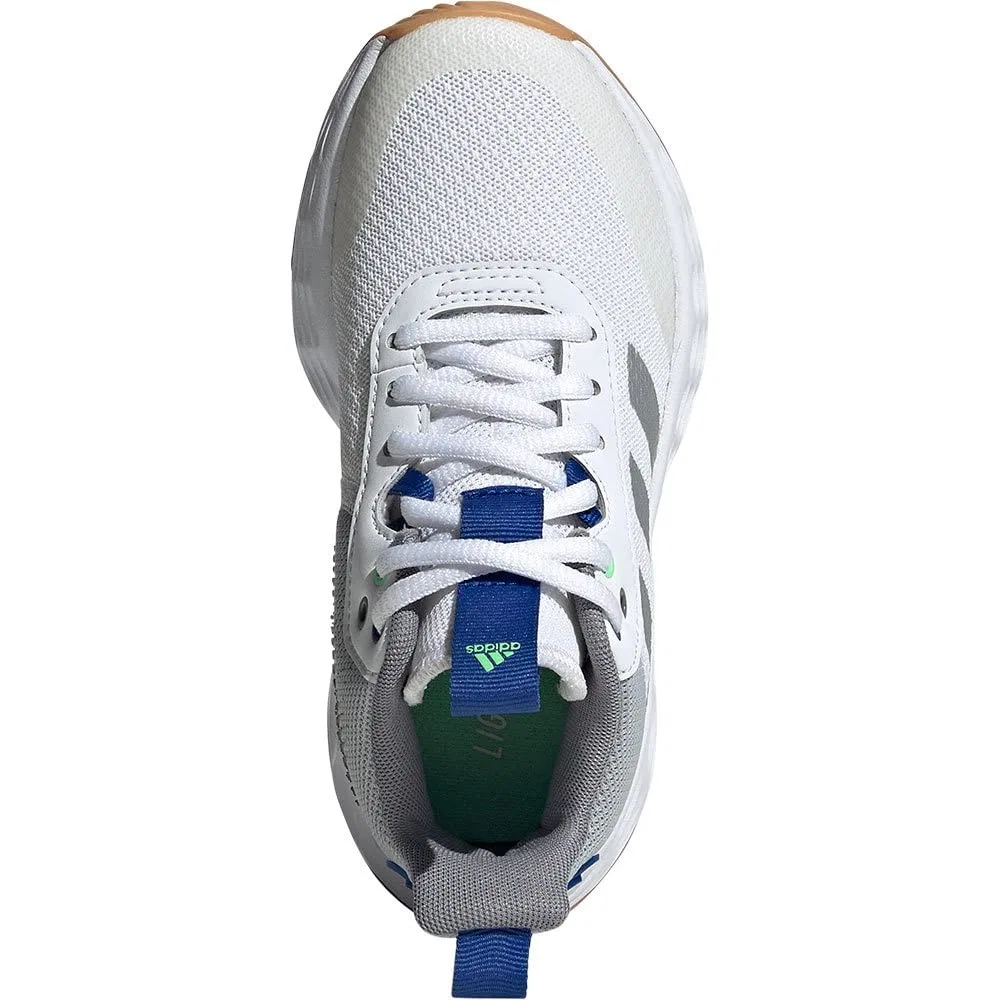 Детские кроссовки с амортизацией Ownthegame 2.0k Adidas, Ftwr White Silver Met Team Royal Blue — фото 2