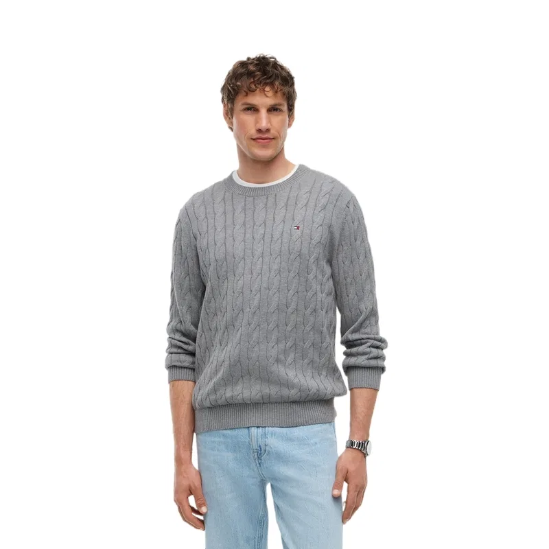 Мужской свитер с круглым вырезом Gray P7D Tommy Hilfiger