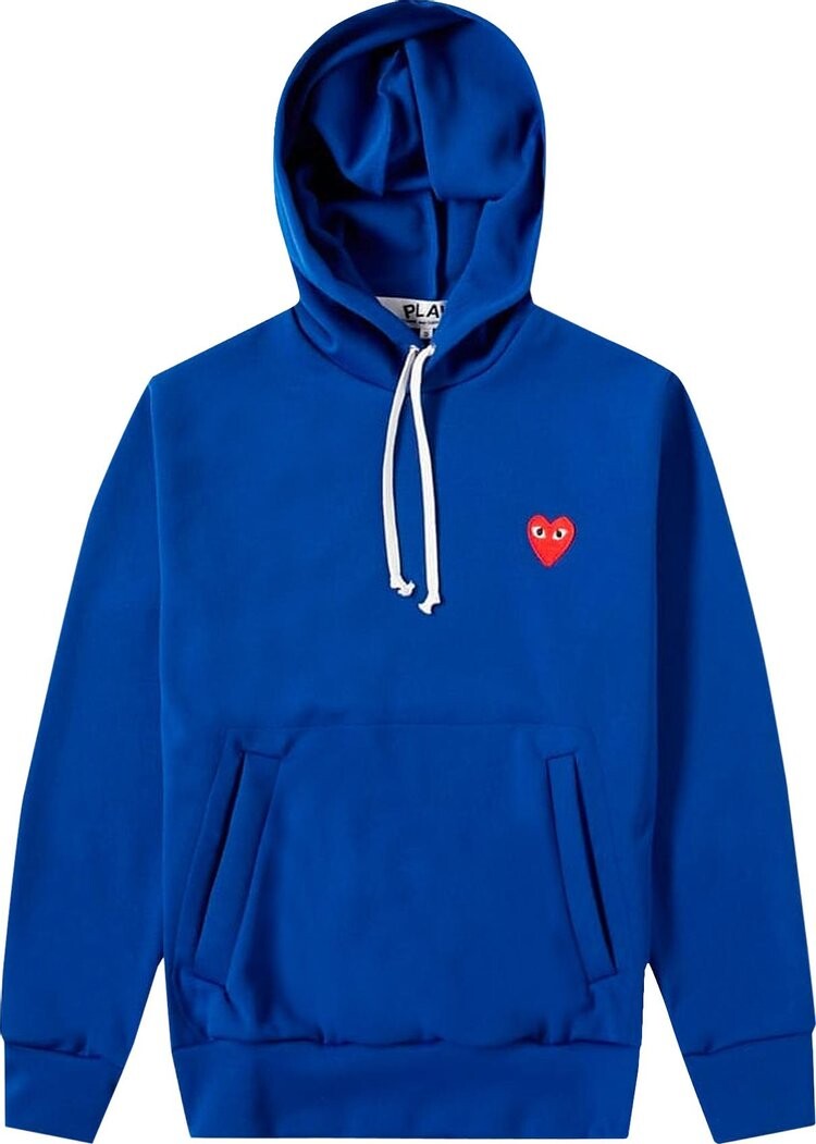 

Толстовка Comme des Garçons PLAY Logo Patch Hooded Sweatshirt 'Navy', синий