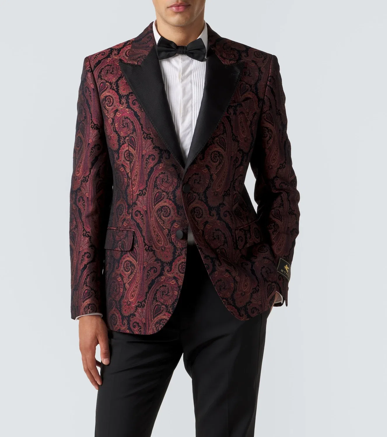 Жакет с жаккардовым узором пейсли ETRO, мультиколор — фото 2