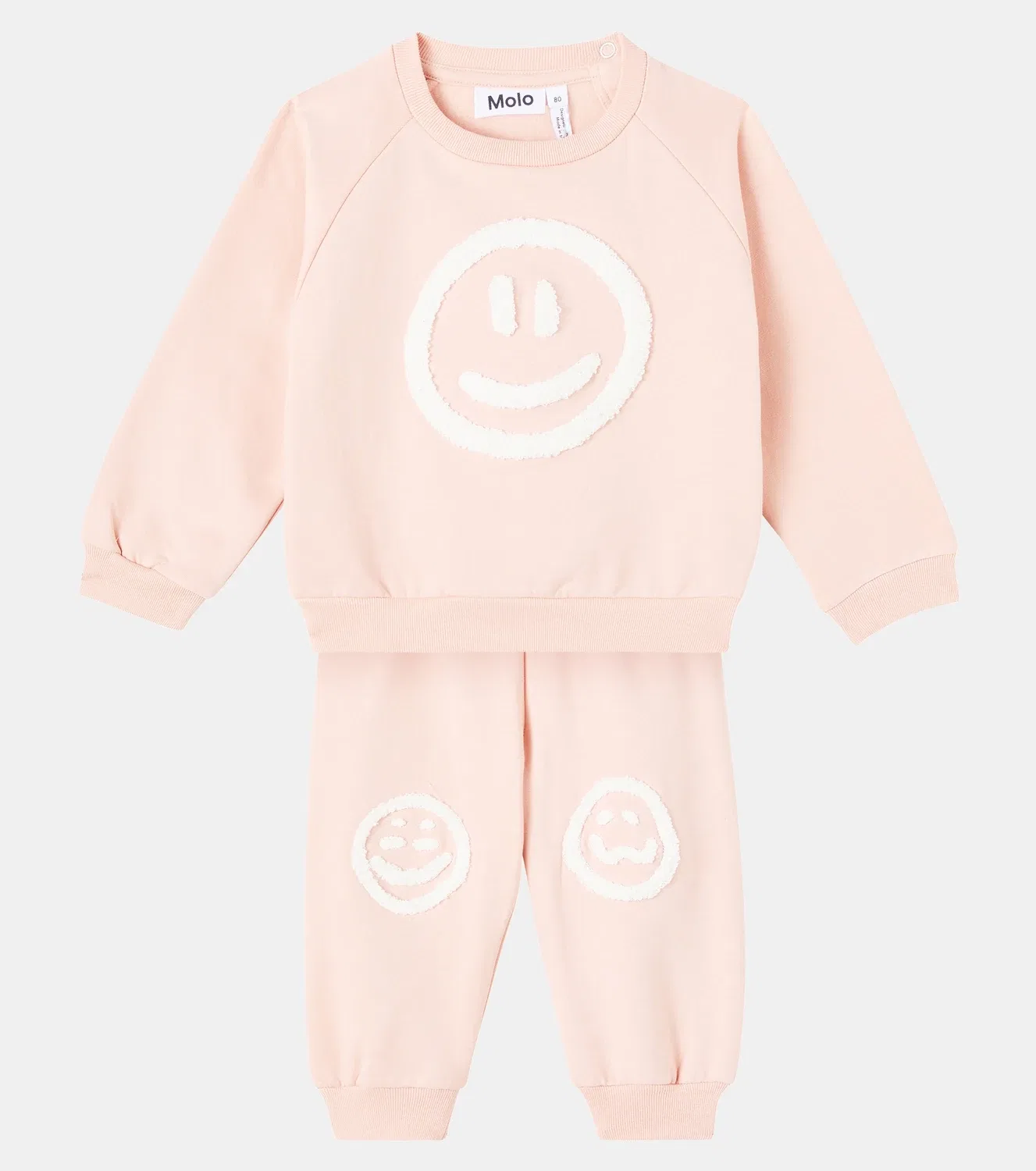 Комплект из свитшота и спортивных штанов Baby Disc Simeon Molo, розовый — фото 2