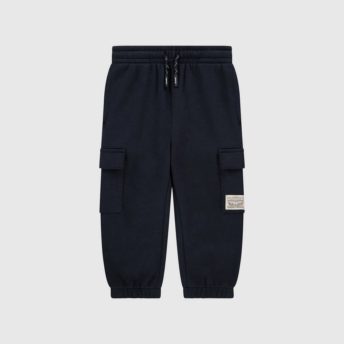 Свободные спортивные брюки-карго Two Horse для мальчиков 2-4 лет Levi's, Jet Black - Black