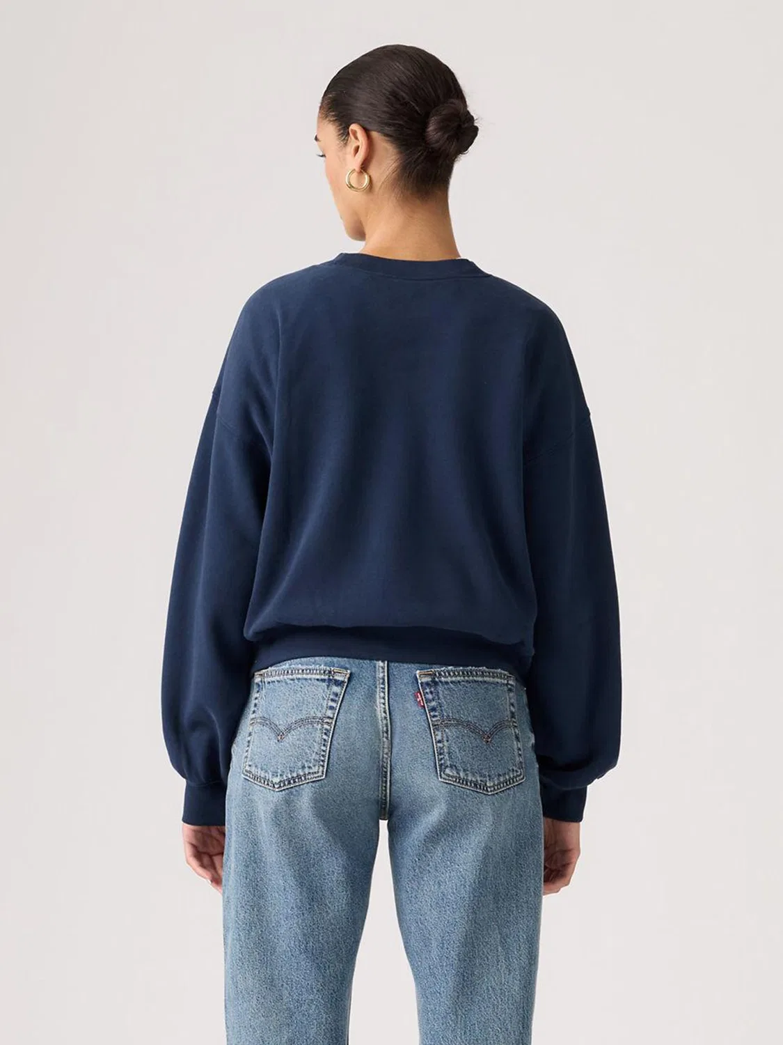 Свитшот винтажный свободный Levi's, Navy — фото 2