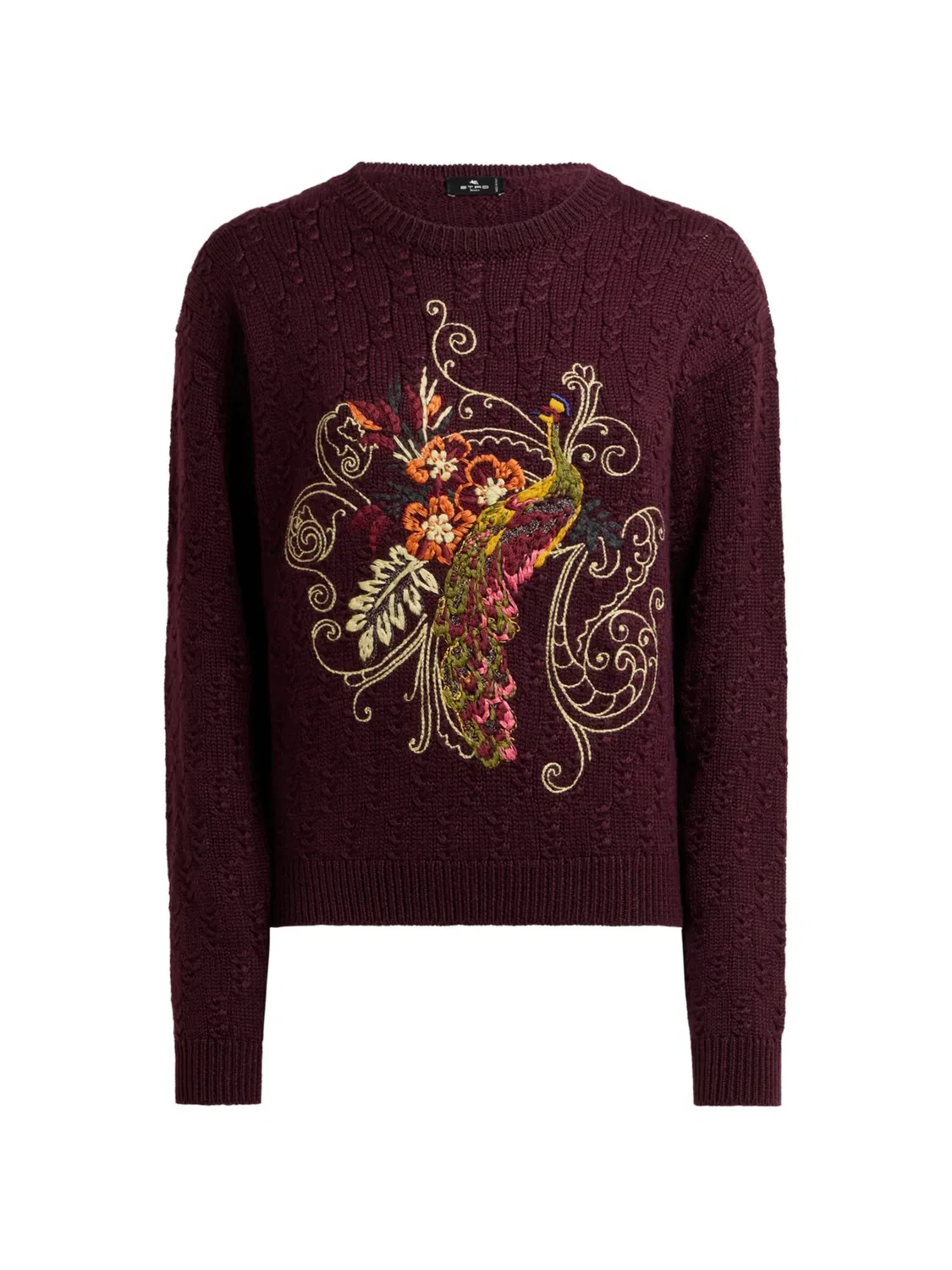 ETRO Укороченный кашемировый свитер, красный