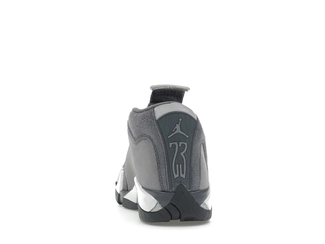 Детские кроссовки с монокромным дизайном Jordan 14 Retro, Flint Grey/Stealth Grey/White — фото 4
