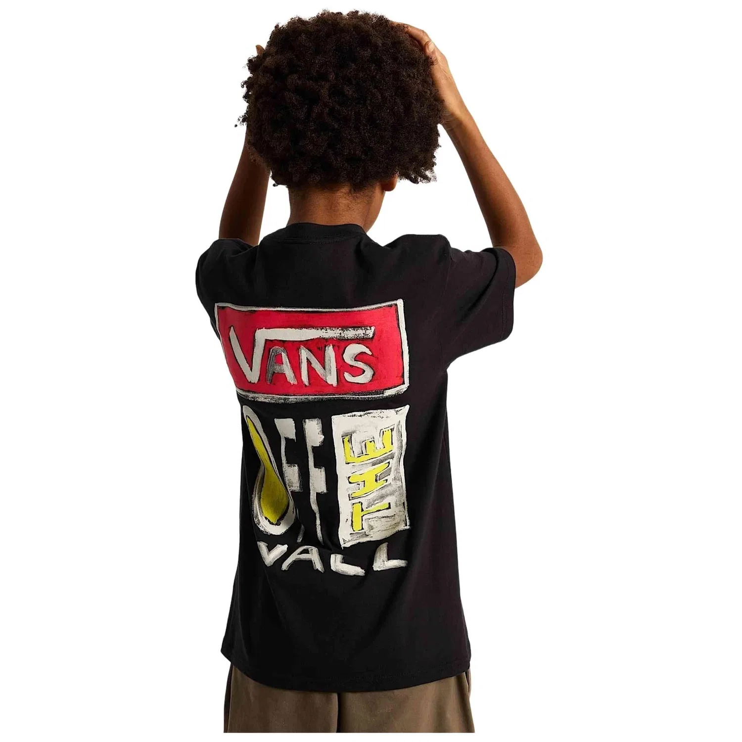 Детская футболка с коротким рукавом Vans On Canvas SS Black Vans, Черный — фото 4