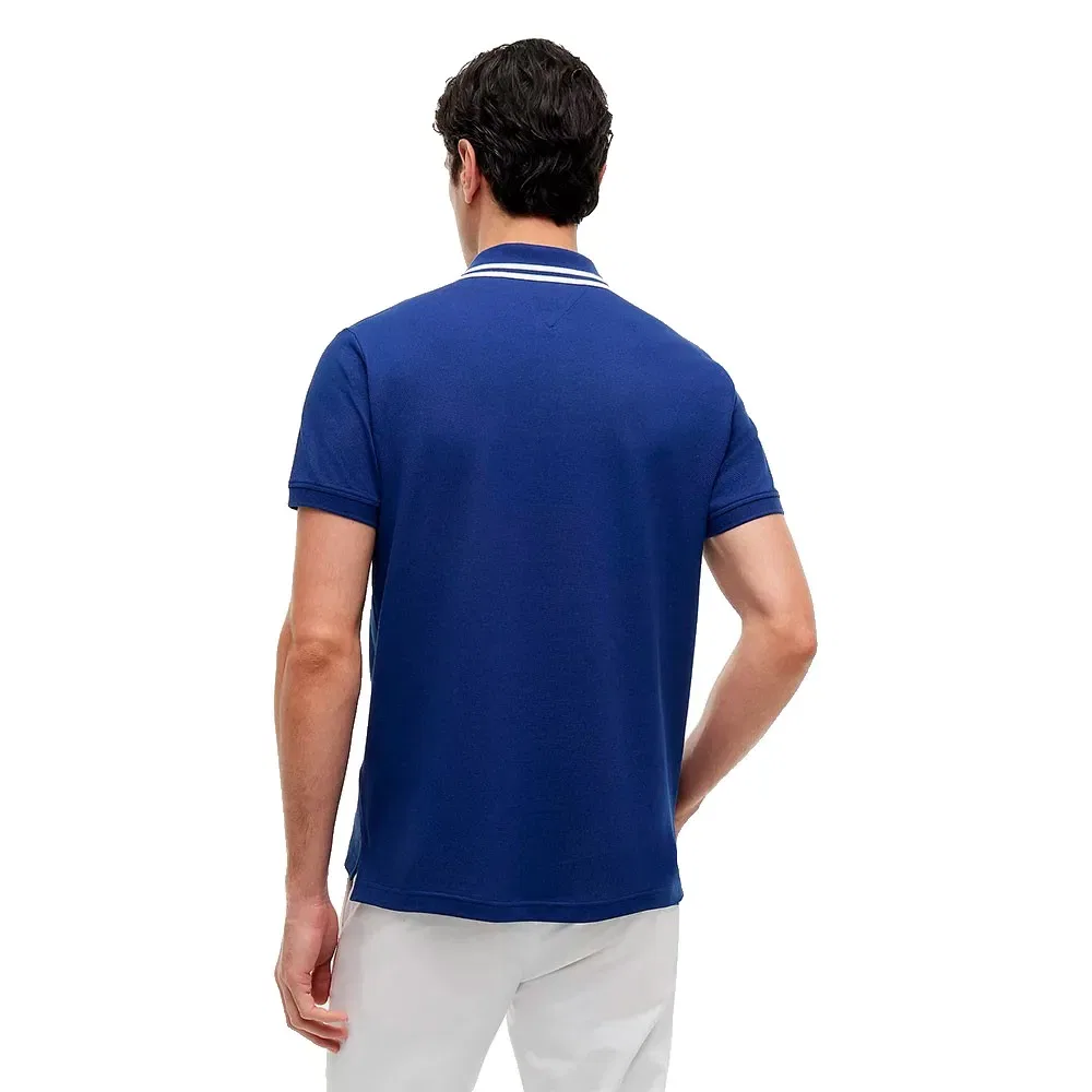 Мужское поло Regular Fit с коротким рукавом Standard Country France Tommy hilfiger, Blue — фото 2