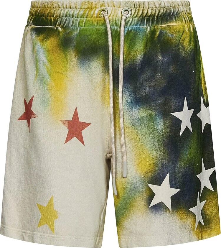 

Спортивные шорты Palm Angels Sprayed Stars Vintage Sweatshort 'White/Multicolor', белый