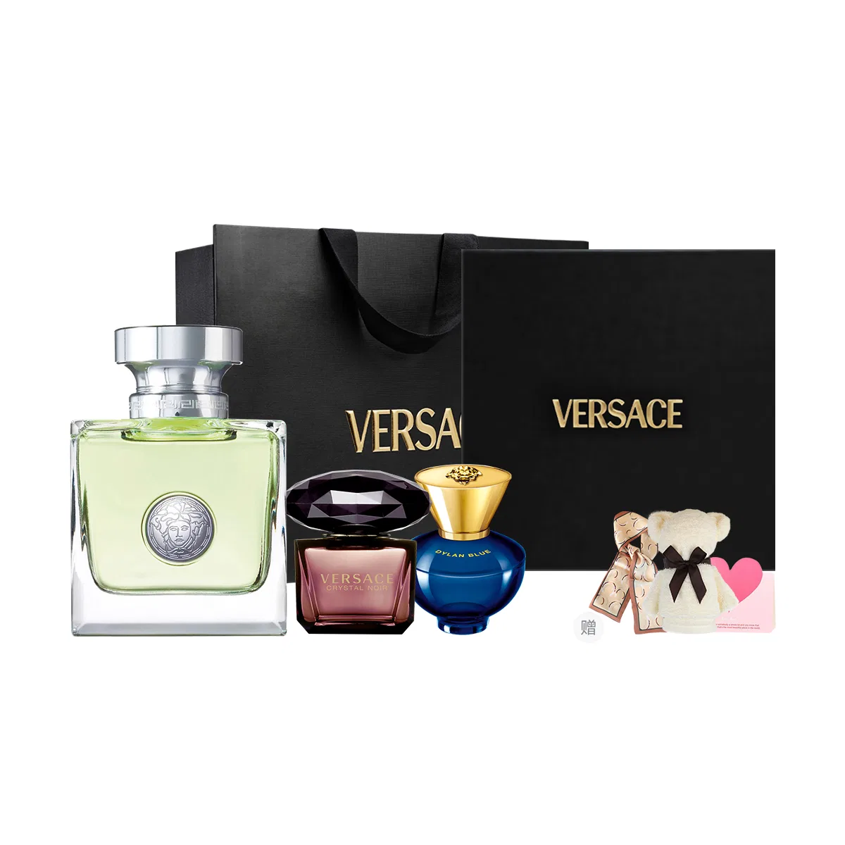 Женский набор парфюмерной воды VERSACE Heartbeat, 50мл+5мл*2, Starry Night/Pink Diamond/Sunset Dream/Dylan, Versace