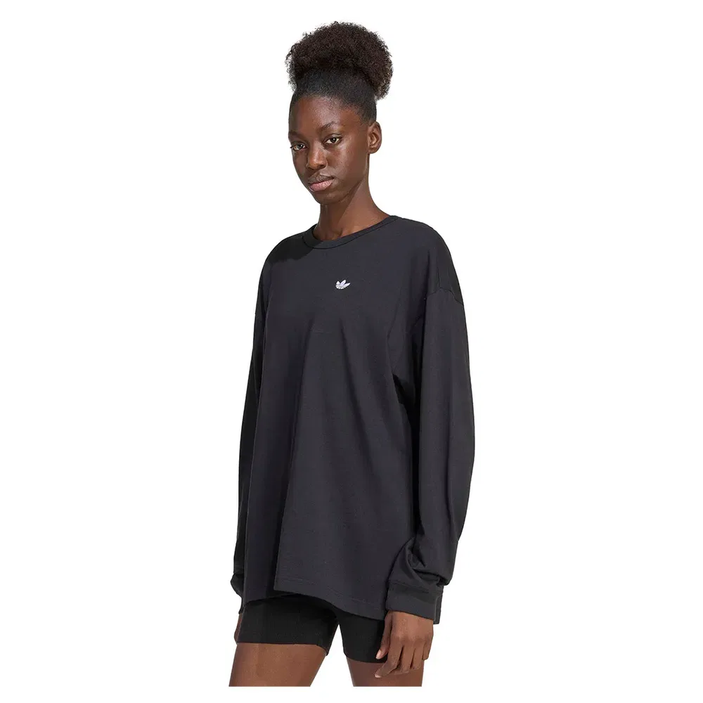 Футболка с длинным рукавом Oversize Essentials Adidas Originals, черный