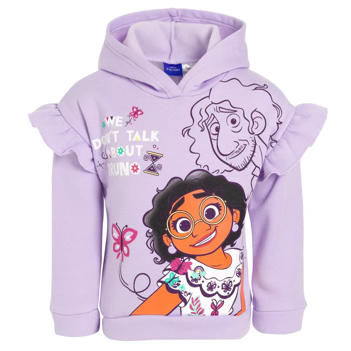 Детское худи для девочек с принтом Encanto Mirabel Disney, Purple