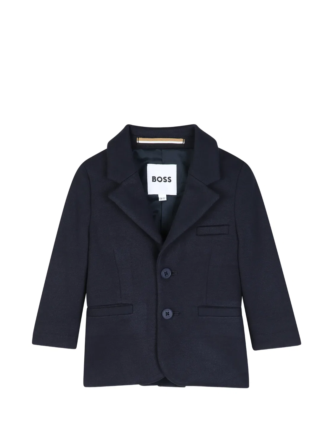 Костюм-двойка с заостренными лацканами Boss Kidswear, синий — фото 3