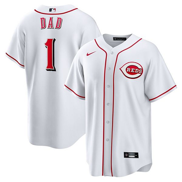 

Мужская белая домашняя реплика футболки cincinnati reds #1 dad Nike