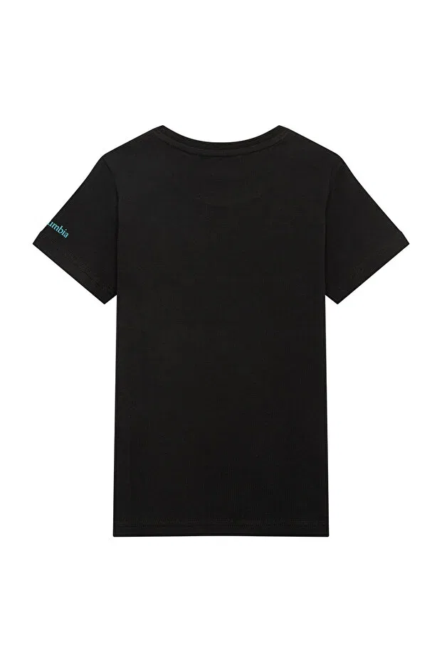 Детская футболка для девочек с принтом Csc Cozy Coastline Kids Short Sleeve T-Shirt Columbia, Black — фото 2
