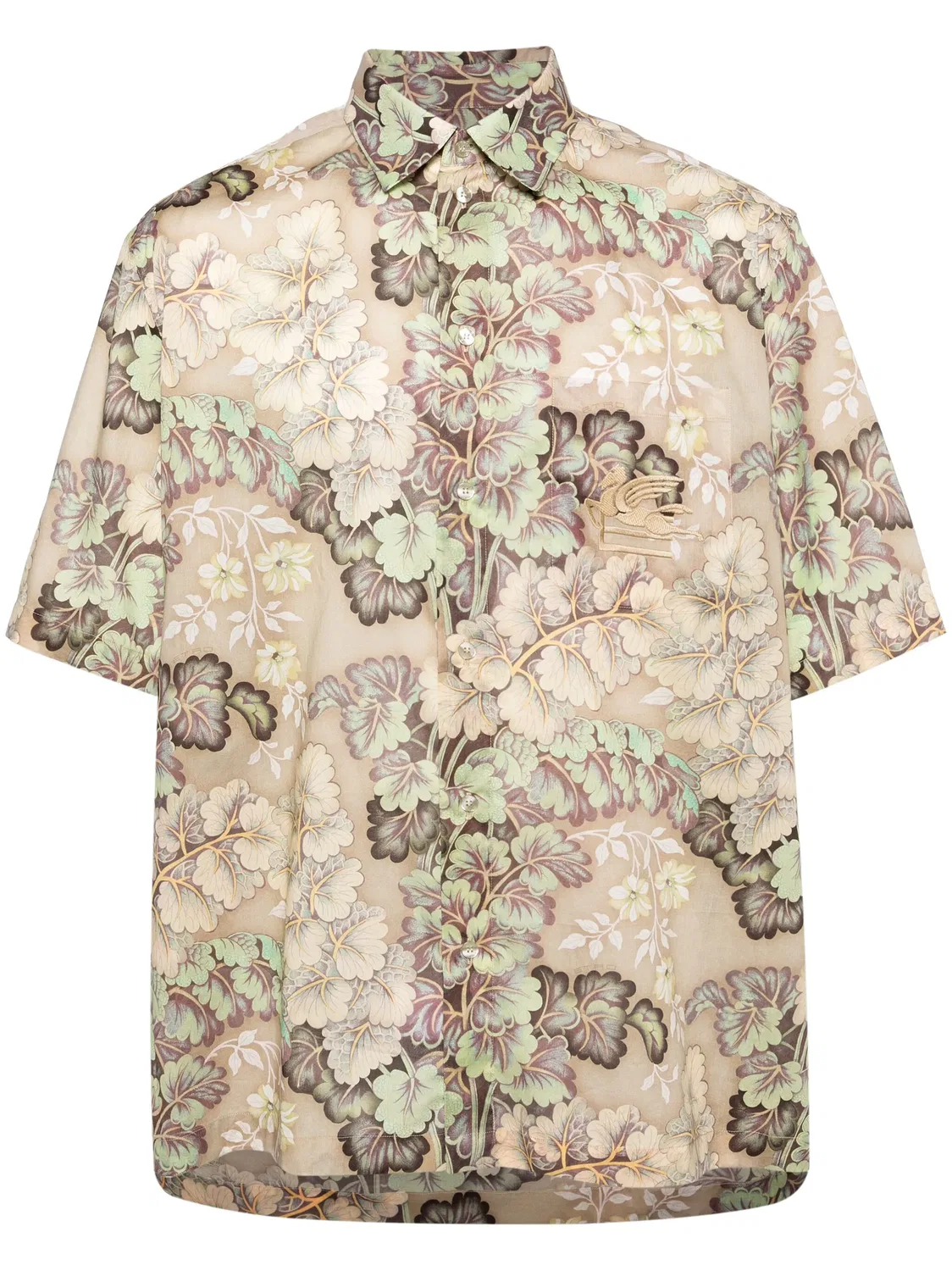 Рубашка с вышивкой Пегас ETRO, нейтральные