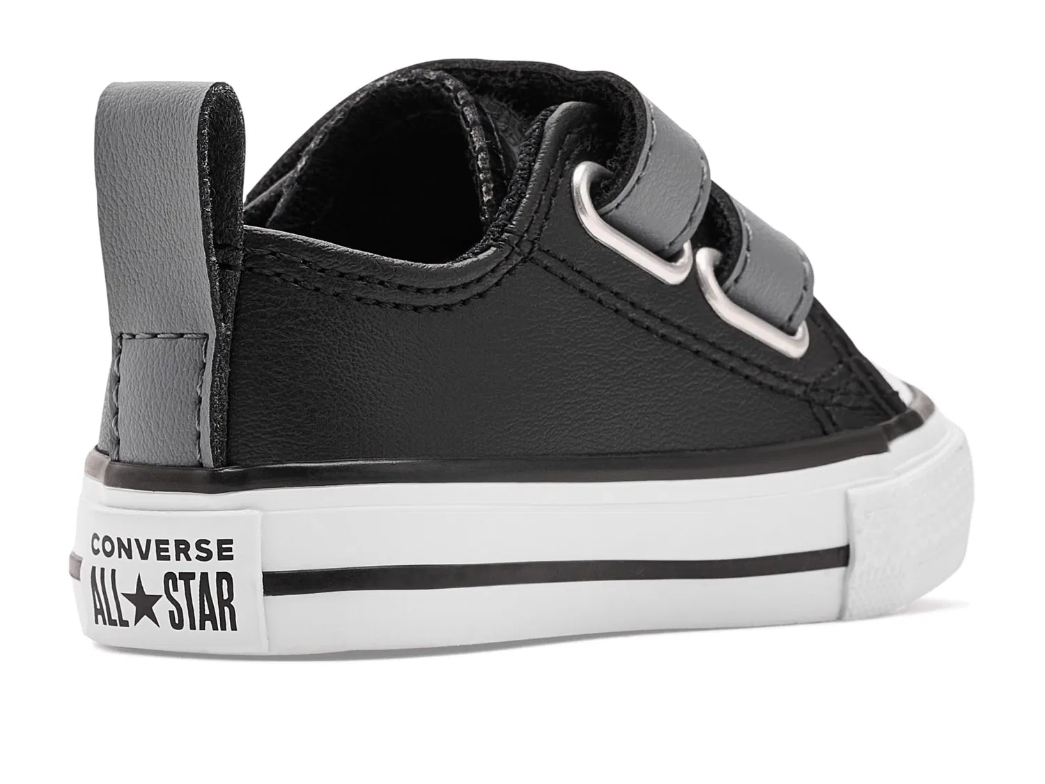 Кроссовки Chuck Taylor All Star Easy-On Chalk Taylor (для младенцев и малышей) Converse Kids, Black/Darker Grey — фото 4