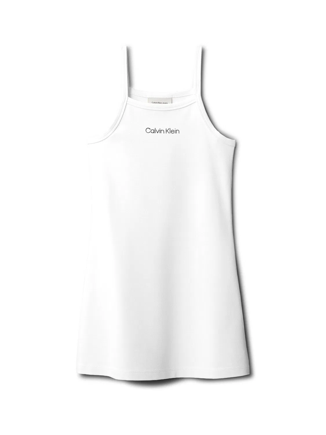 Летнее платье стандартного кроя для девочки Skater Calvin Klein, белый — фото 4