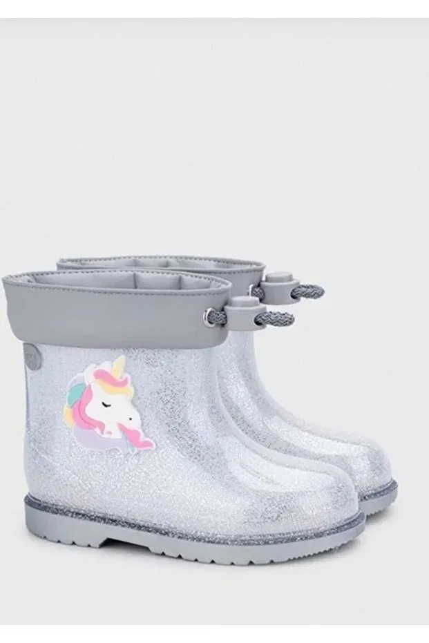 Детские сапоги для девочек водонепроницаемые Rain Boots Igor, Gray