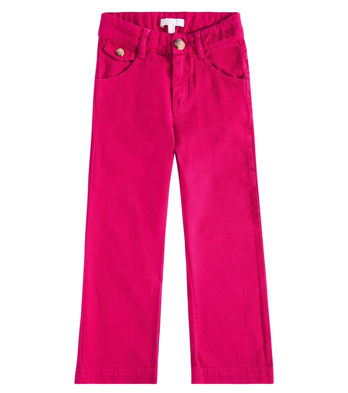 Брюки хлопковые Chloé Kids, розовый