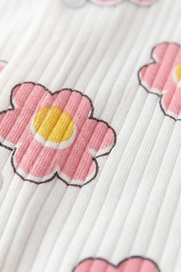 Детский комбинезон для новорожденных с принтом Basics Zıbzıb Baby, Pink — фото 4