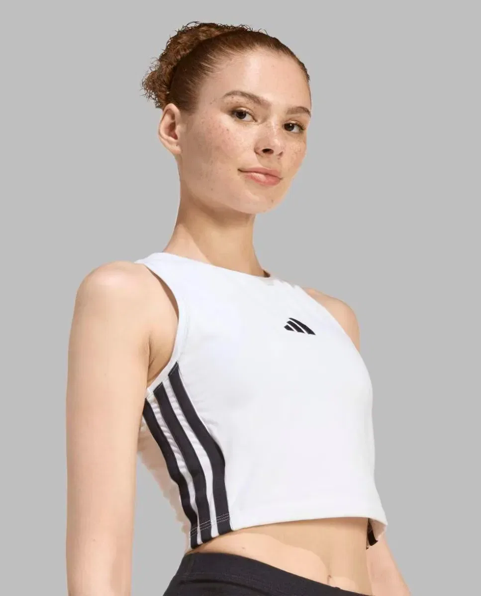 Женская футболка с длинным рукавом adidas, Blanco — фото 4