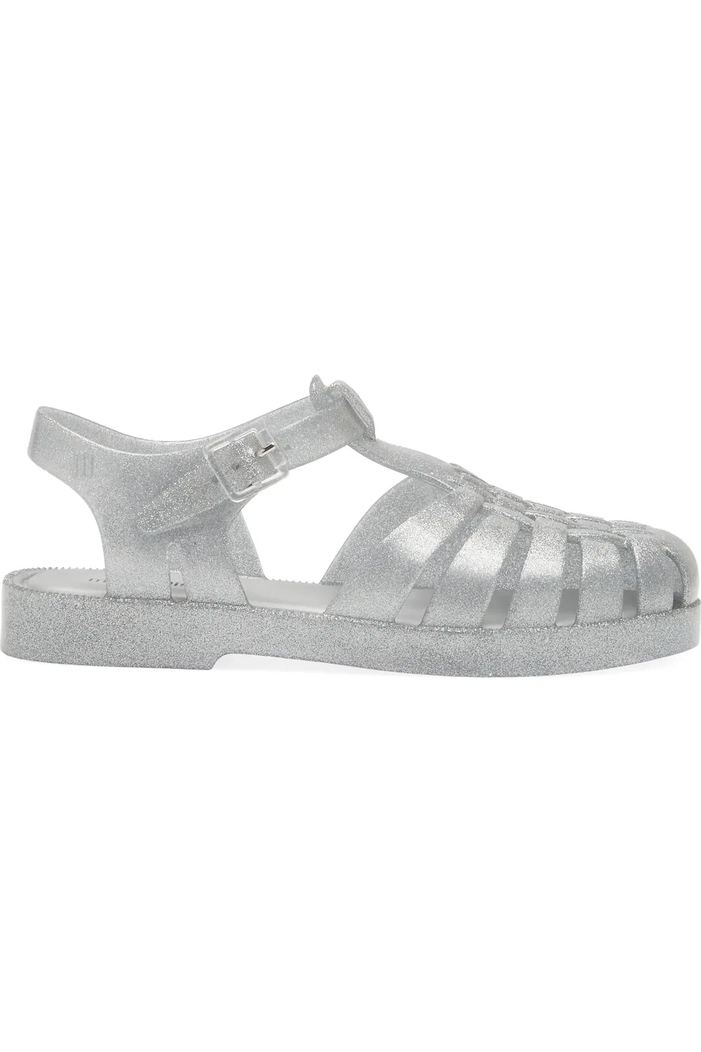 Детские сандалии рыбацкие ароматизированные Mini Melissa, Clear Glit — фото 3