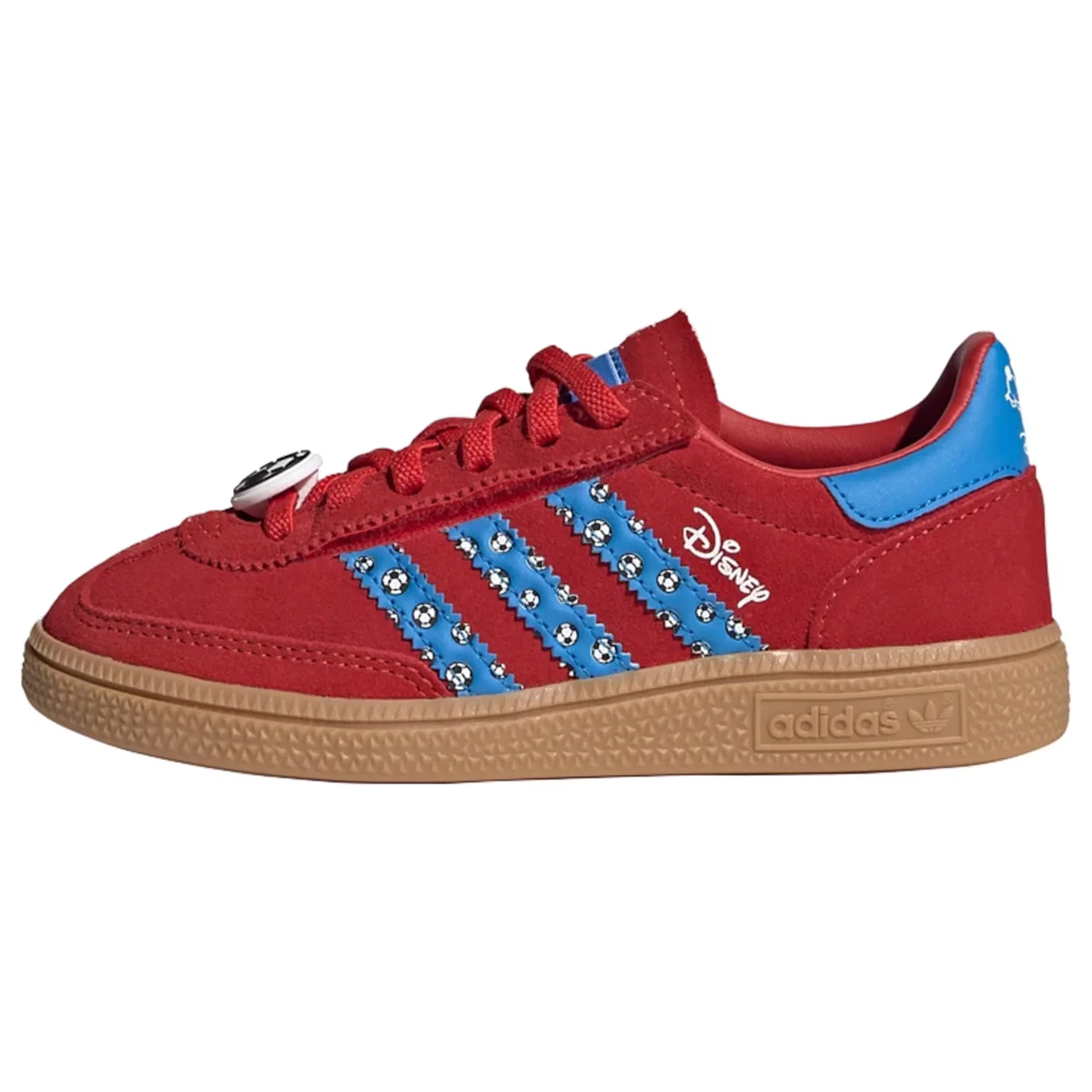 Кроссовки Adidas Originals Disney Handball Spezial Comfort Closure красного цвета