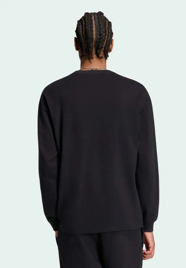 Футболка с длинным рукавом Trefoil essentials - топ с длинным рукавом Adidas Originals, черный — фото 2