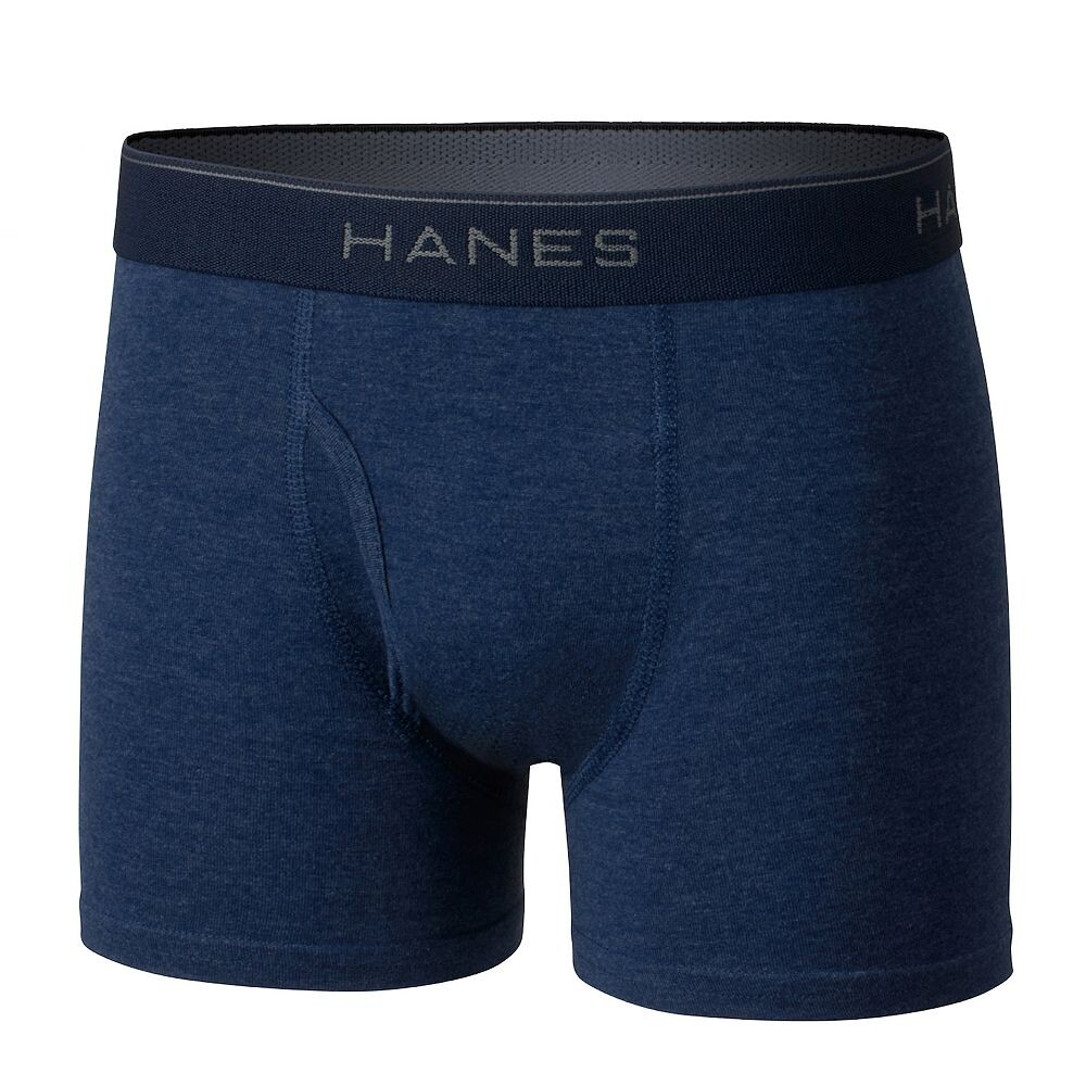 Набор из 5 легких боксеров Hanes Ultimate для мальчиков 6–20 лет без бирки, цвет Gray Heather Black — фото 2