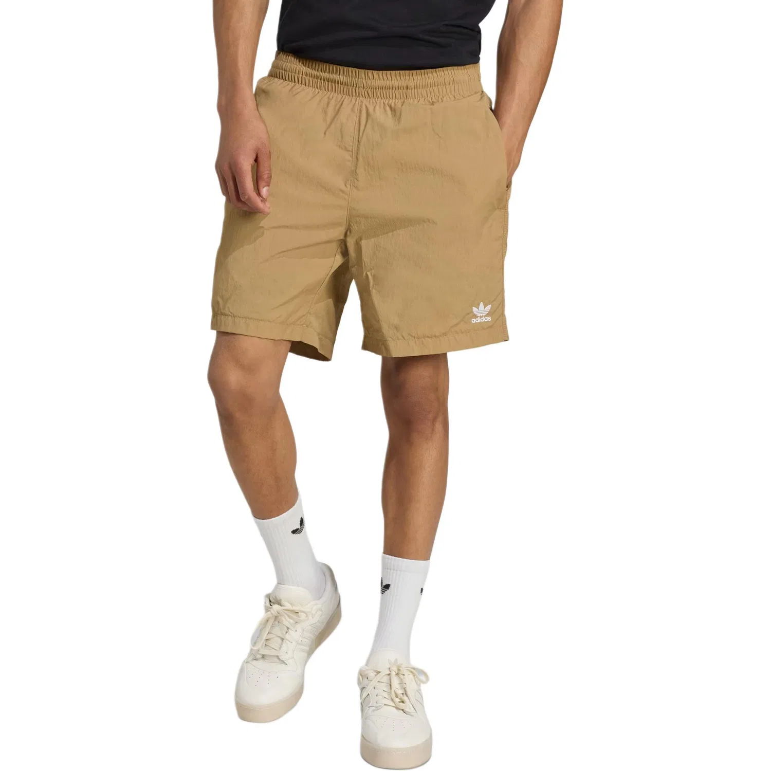 Мужские шорты с принтом Adidas Originals, Light Brown — фото 4