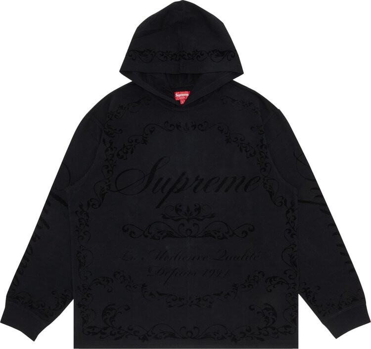 

Лонгслив Supreme Celebr Hooded Long-Sleeve Top 'Black', черный