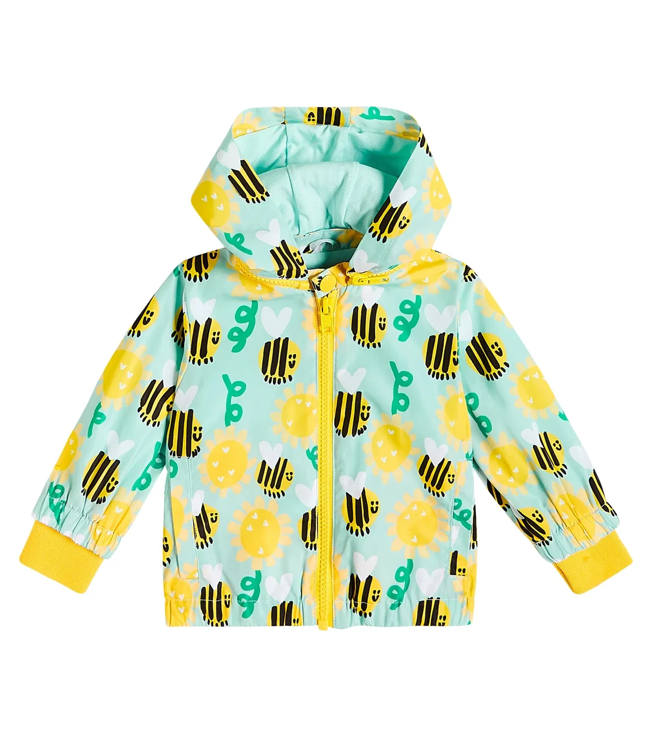 Легкая куртка с принтом Stella Mccartney Kids, бирюзовый