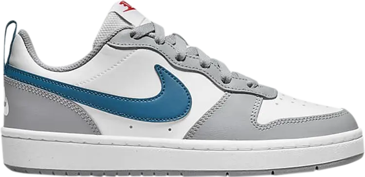 

Кроссовки Nike Court Borough Low 2 GS 'White Light Smoke Grey Marina', белый