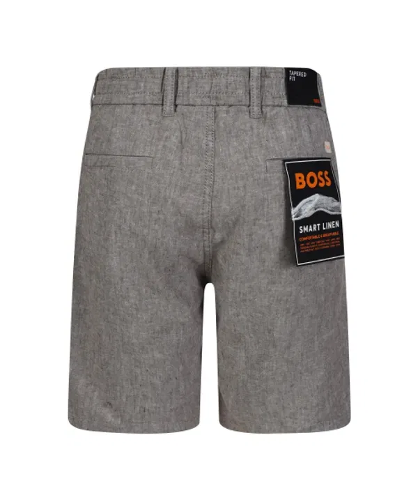 Шорты tapered fit из льна, 50536863 Boss — фото 2