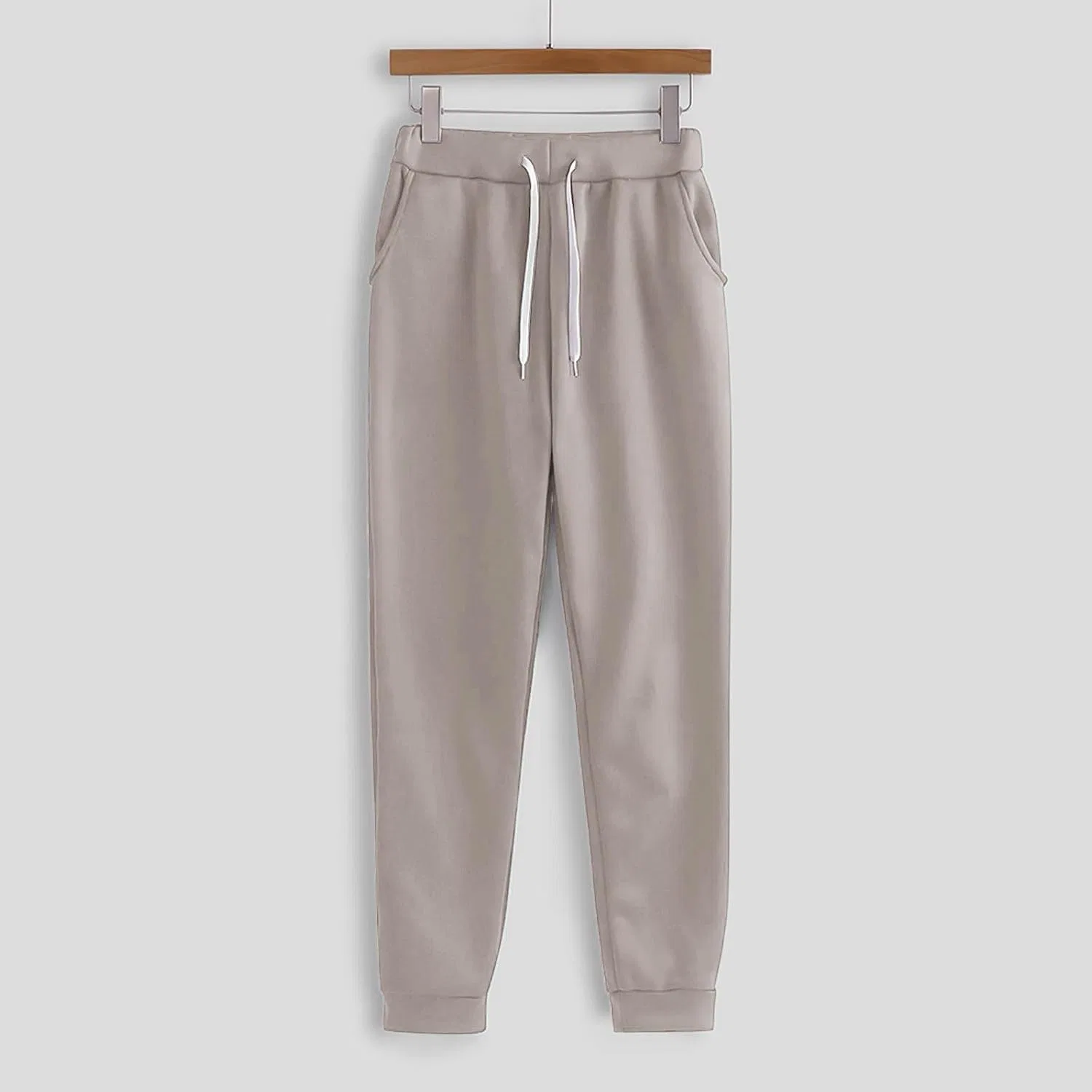 Женский комплект из худи и джоггеров с карманами, Oversized Hoodie Lounge Set, серый — фото 4