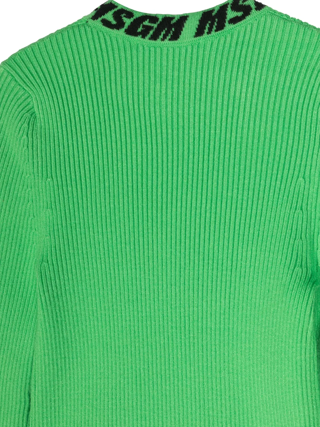 Джемпер с интарсией MSGM, зеленый — фото 2