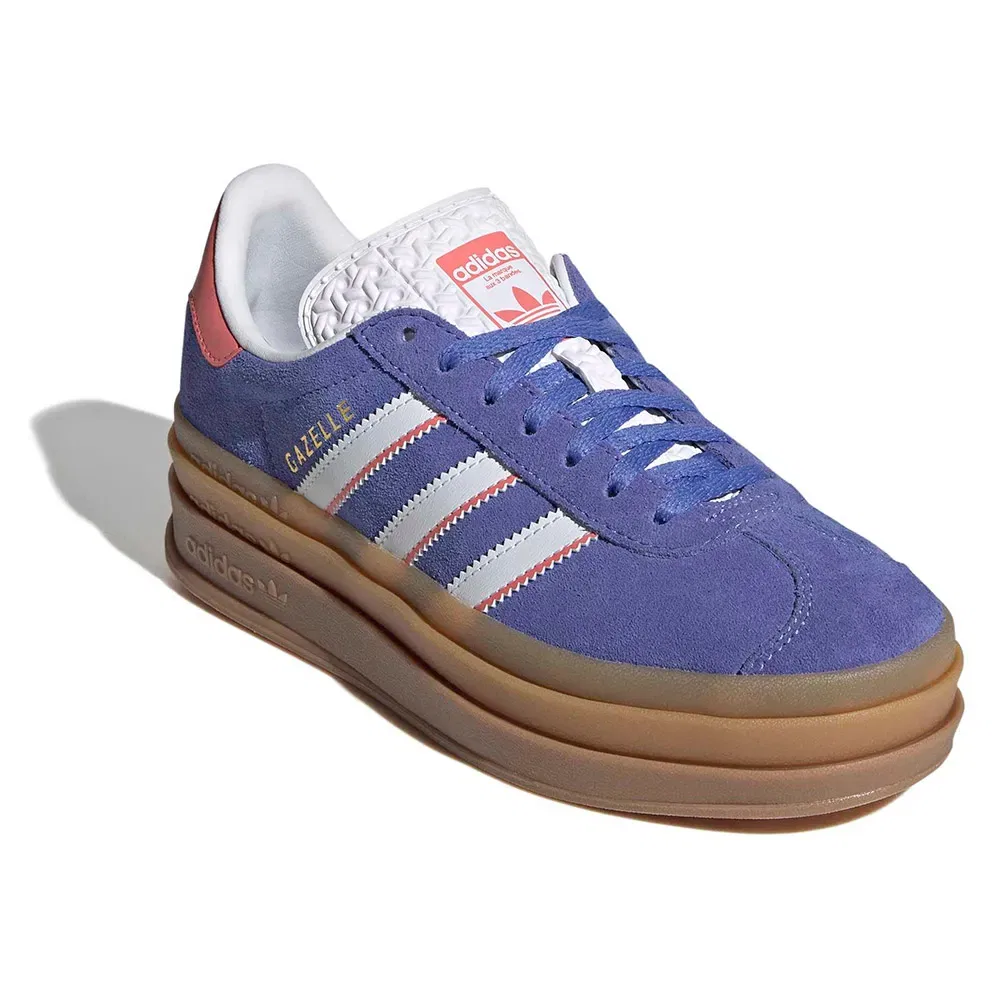 Детские кроссовки на платформе Gazelle Bold Junior Adidas Originals, Blue — фото 2